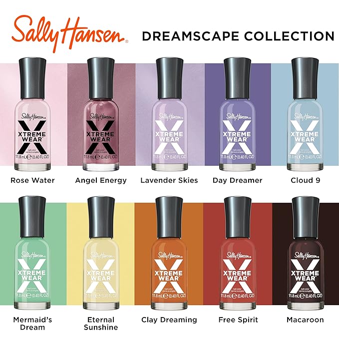 Sally Hansen Xtreme Wear, Day Dreamer, Nail Polish, Doesn't Chip, Beautiful Colors, Long Lasting, Fade Resistant, Easy to Apply, 0.4oz