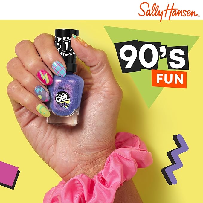 Sally Hansen Miracle Gel™, Hue Had to Be There Be bRight Back, Long Lasting, Gel-Like Formula, No UV Lamp Needed, Orange Nail Polish