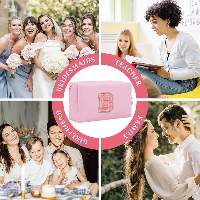 Personalized initial letter patch makeup