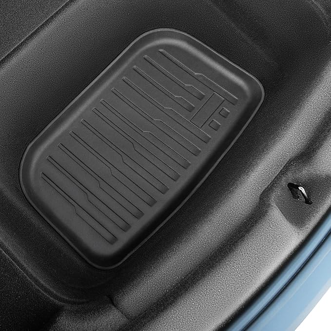 2025 2026 New Tesla Model Y Juniper Floor Mats 5-Seat,All Weather TPE Waterproof Anti-Slip Full Coverage Front & Rear Trunk Interior Accessories Floor Mat,Full Set 6 PCS