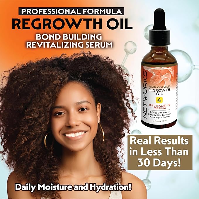 Hair & Scalp Regrowth Oil, Pure Rosemary, Coconut Oil, Biotin & Mucopolysaccharides, (polysaccharide/sugar polymer), Repairs & Promotes Hair Growth, Revitalizing Serum, 2 oz