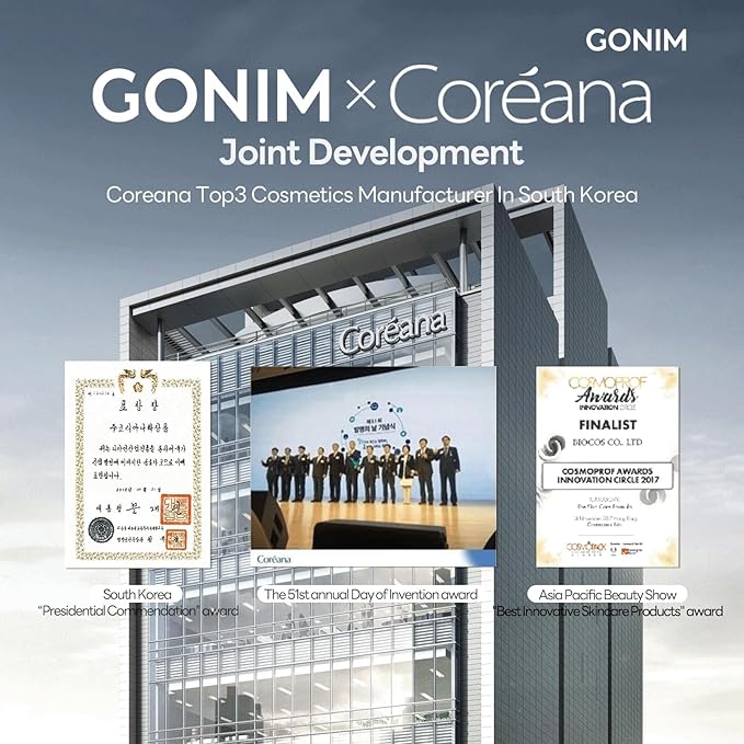 GONIM Face Mask Korean Skin Care with Hyaluronic Acid & Collagen Activation,Face Masks Skincare Hydration, Youthful-Looking & Moisturizing Sheet Mask for All Skin Korean Face Mask 5 Sheets