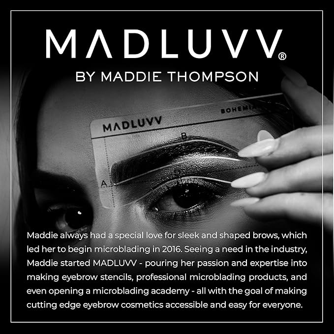 MADLUVV Brow Stamp Refill* - Color Stamp for Brows & Root Touch Up for Women & Men, Instantly Conceal Hair Loss, Grey Hair, Thinning Hair with Stain-Proof/Smudge-Proof Powder Formula (Brunette)