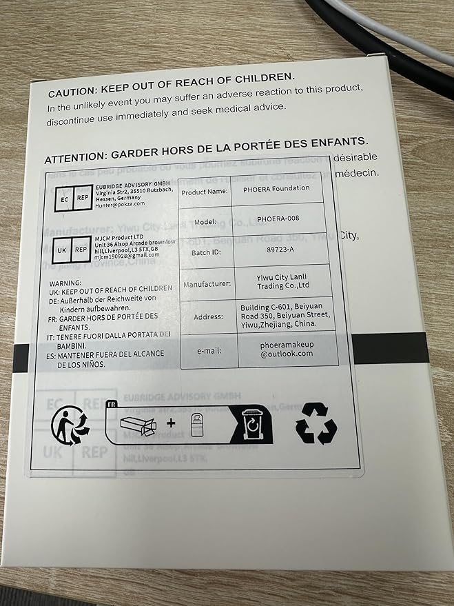 2 Pack PHOERA Foundation Sand 105 and Face