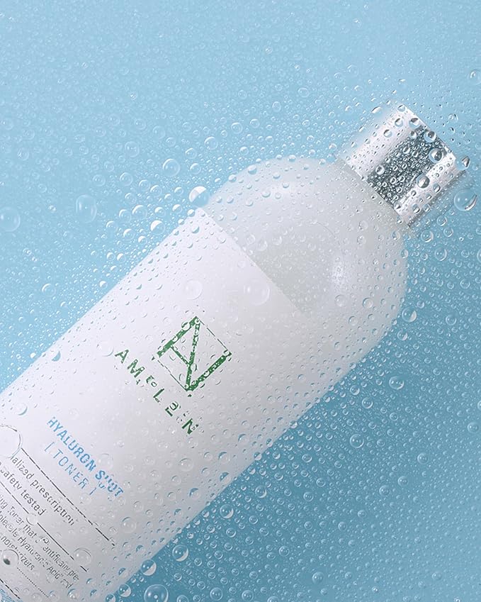 Ample:N Hyaluron Shot Toner – Korean Hyaluronic Acid and Ceramide Hydrating Face Toner - Moisturizing Essence for Minimizing Wrinkles – Dewy Healthy Glow Skin Booster for Dry Skin, 20.3 fl.oz.