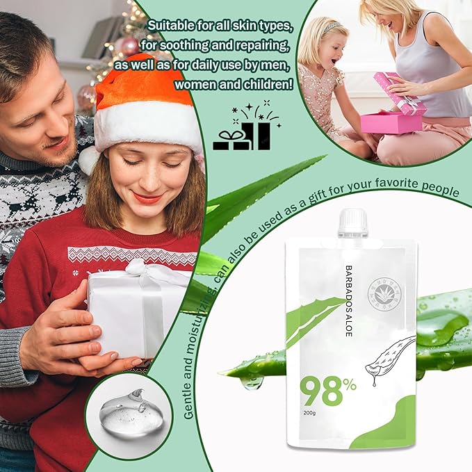 Moisturizing Gel for Face & Body,Non-sticky Gel After Sun Aloe Lotion Skin Care,Fast Absorbing Long Lasting Refreshing Hydrating Face Moisturizer for All Skin Types 07