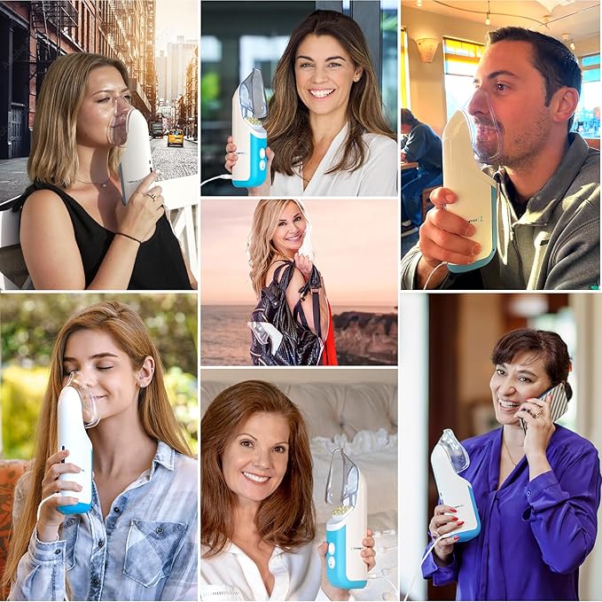 Mypurmistยฎ Premium Value Pack - Handheld Ultrapure Instant Steam Inhaler - Fast Allergy Nasal Congestion Cold Cough Sinus Relief - Vaporizer Humidifier Steamer, Voice Care