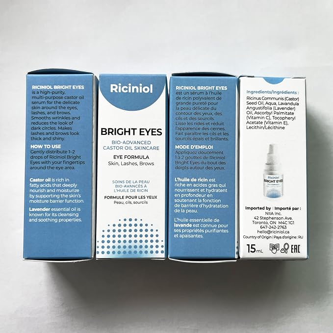Bright Eyes -Bio-Advanced Castor Oil Ointment Eye Formula for Skin, Lashes, and Brows, 15 ml, Pack of 1