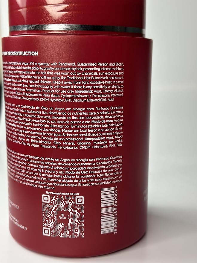 I Belli Capelli Ravenna Professional Keratin Hair B-tox -Cirugia Capilar para el Cabello, Smoothing, B-tox Hair Treatment, Celulas Madres Para el Cabello-Straightener System 3x1L 105.8oz
