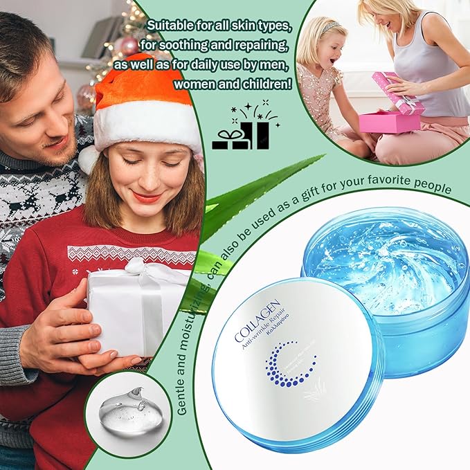 Moisturizing Gel for Face & Body,Non-sticky Gel After Sun Aloe Lotion Skin Care,Fast Absorbing Long Lasting Refreshing Hydrating Face Moisturizer for All Skin Types J