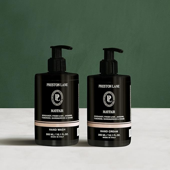 Preston Lane Hand Set, Scented Hand Wash & Cream Duo, Gently Cleanses, Hydrating & Nourishing