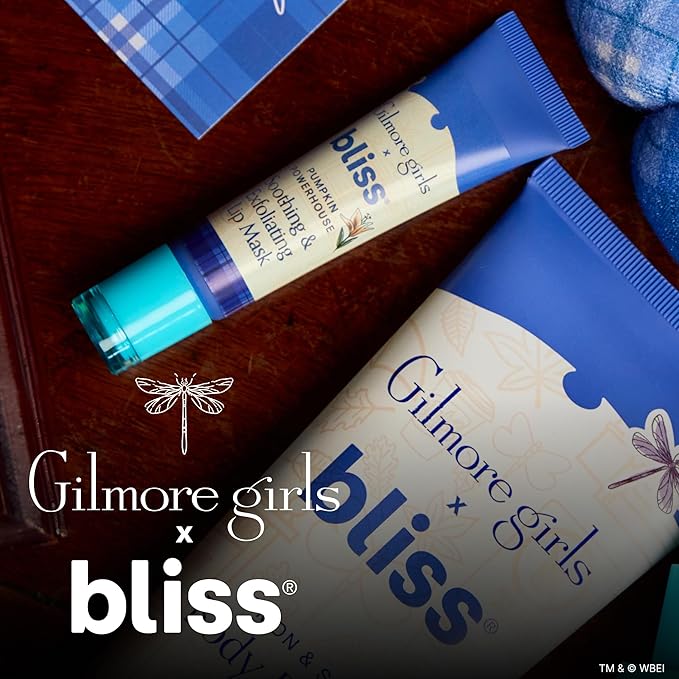 Gilmore Girls x Bliss Pumpkin Powerhouse Exfoliating & Soothing Lip Mask | Hydrating Overnight Lip Balm Mask for Dry Lips