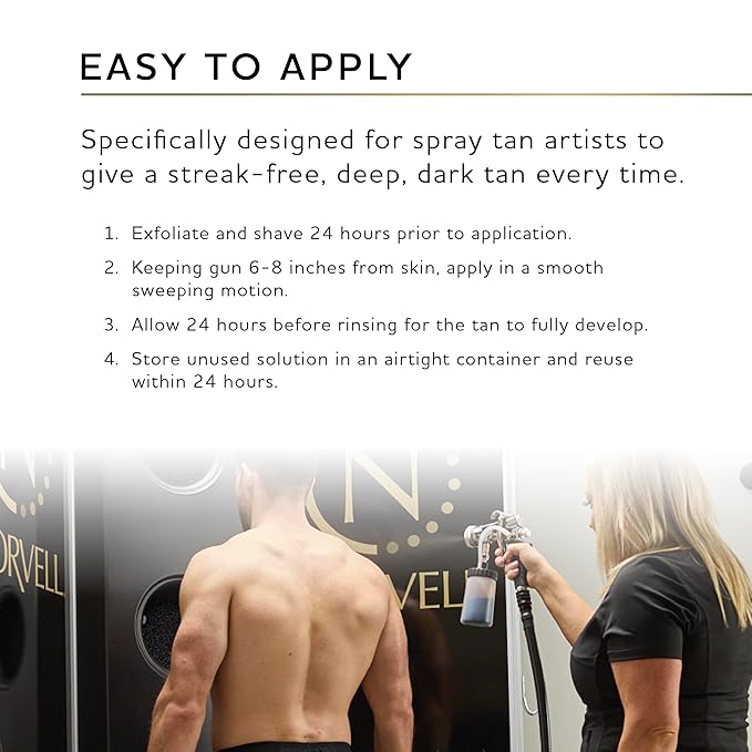 Norvell Premium Professional Sunless Tanning Spray Tan Solution - Competition Tan, 1 Liter Box