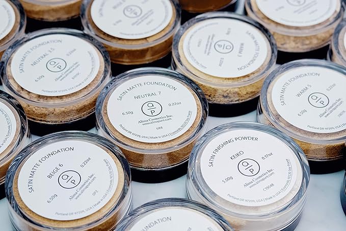 Alima Pure Matte Foundation - Loose Mineral Powder Makeup, Oil Free Talc Free, Natural Full Coverage Foundation .15 oz/4.5g