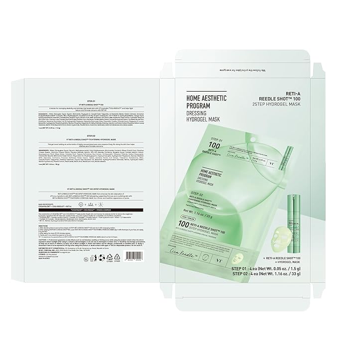VT COSMETICS Reti-A Reedle Shot 100 2step Hydrogel Mask