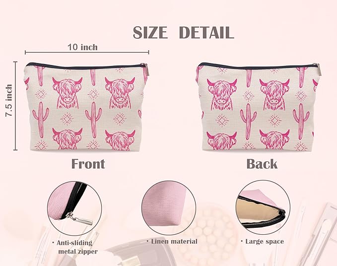 Western makeup bag,western gifts for