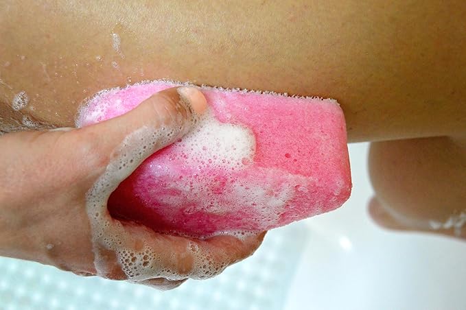 Spongeables Anti-Cellulite Body Wash in a Sponge, Moisturizer and Exfoliator, 20+ Washes, Peony Blossom, 2 Count