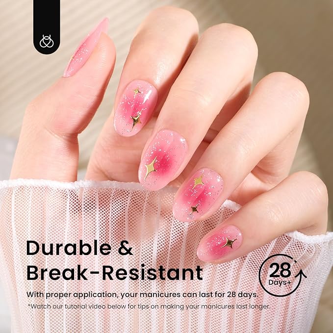 Beetles Gel Nail Tips Short Oval 576Pcs, 12 Sizes Pre-Shaped Half Matte Press On Nails Gelly Tips False Nails for Gel Full Cover False Nails Home DIY Nail Salon Gifts for Girls Women