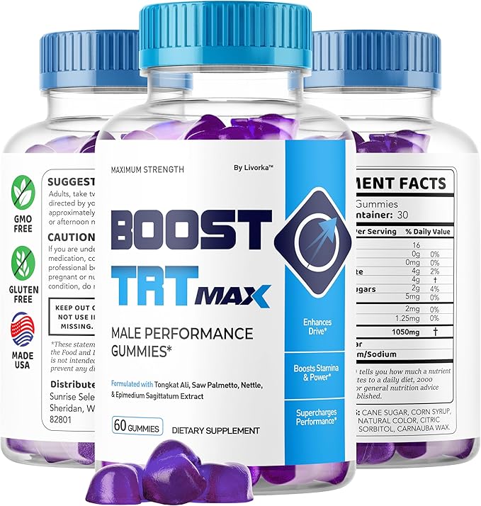(5 Pack) BoostTRT Max Gummies - Official Boost TRT Max Advanced Formula Daily Premium Support Gummy, Natural BoostTRT Supplement Vitamins for Overall Health & Wellness Review, 300 Gummies for 5 Months