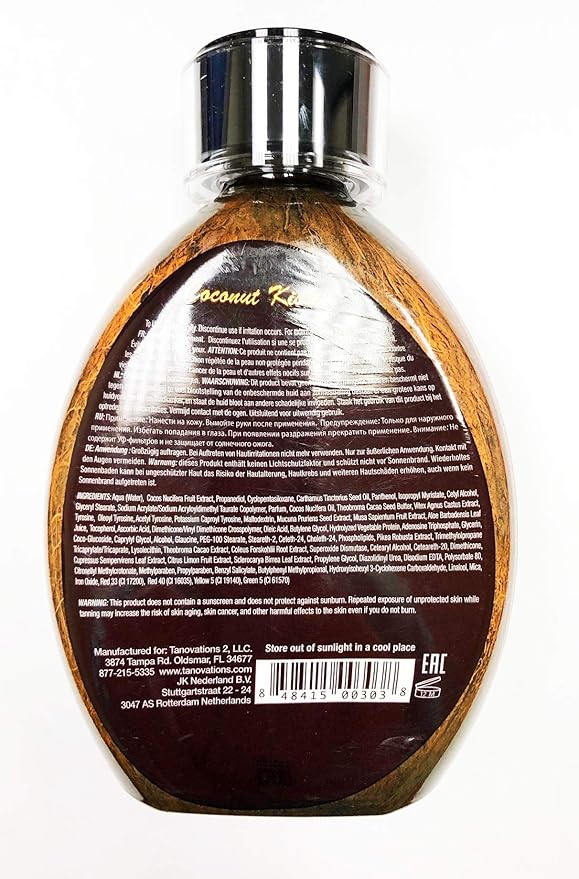 Lot of (2) Ed Hardy COCONUT KISSES Golden Tanning Lotion, 13.5 oz