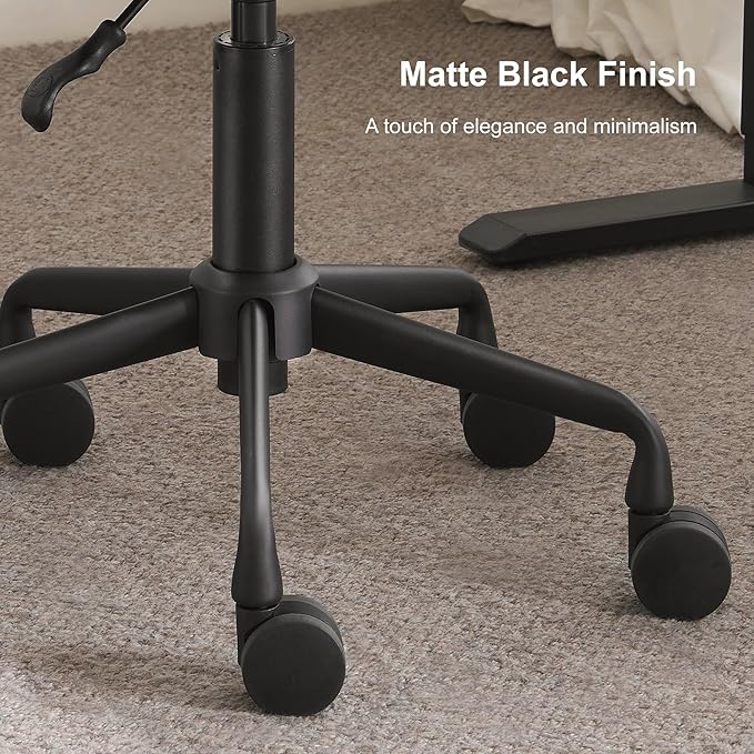 Ergonomic Saddle Seat Adjustable Pneumatic Hydraulic Drafting Swivel Rolling Stool Chair for Medical Hygienic SPA Massage Salon Home and Office - Hilo 508 (Vanilla, with Backrest)