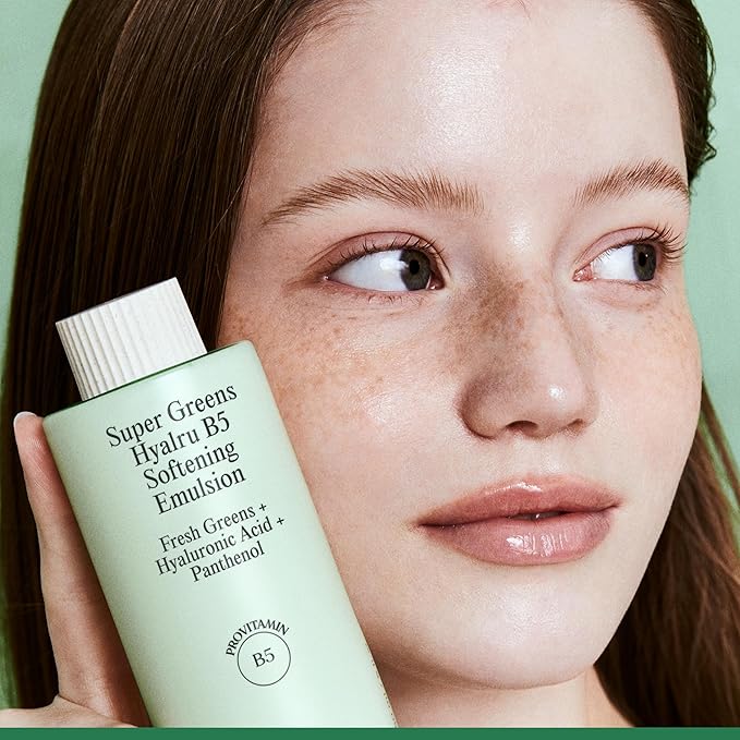Farm Rx Super Greens Hyalru B5 Softening Emulsion (5fl oz) - Lightweight, Hydrating, Balancing, Soothing Moisturizer. Korean Skin Care. Hyaluronic Acid, Panthenol, Vegan.