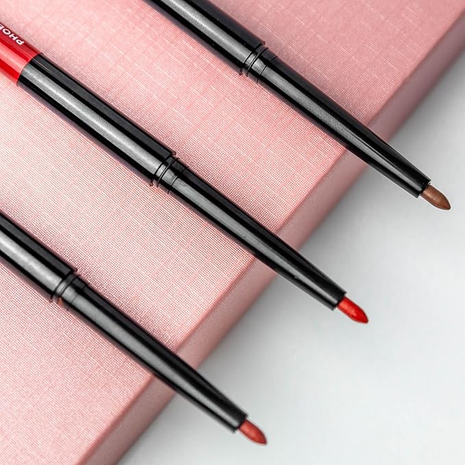 Rise & Slay Lip Liner Set – 3 Piece Gel Lip-Liner Set – Smooth, Long-Lasting, and Highly Pigmented – Perfect for Defining and Shaping Lips