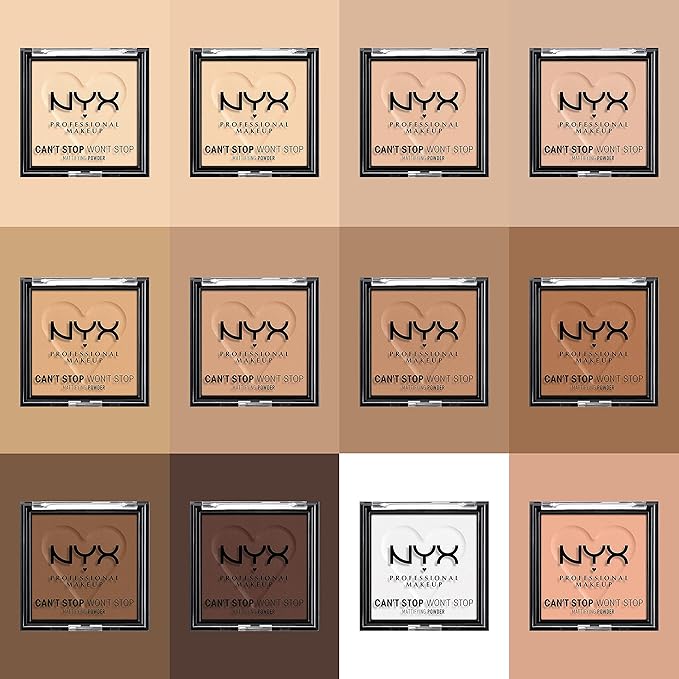 NYX PROFESSIONAL MAKEUP Can't Stop Won't Stop Mattifying Pressed Powder - Light Medium