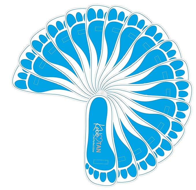 60 Pairs(120feets) Spray Tan Feet Pads For Sunless Spray Tanning in Blue