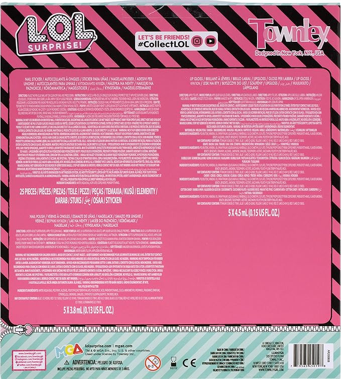 LOL Surprise Townley Girl 11 Pcs Sparkly Cosmetic