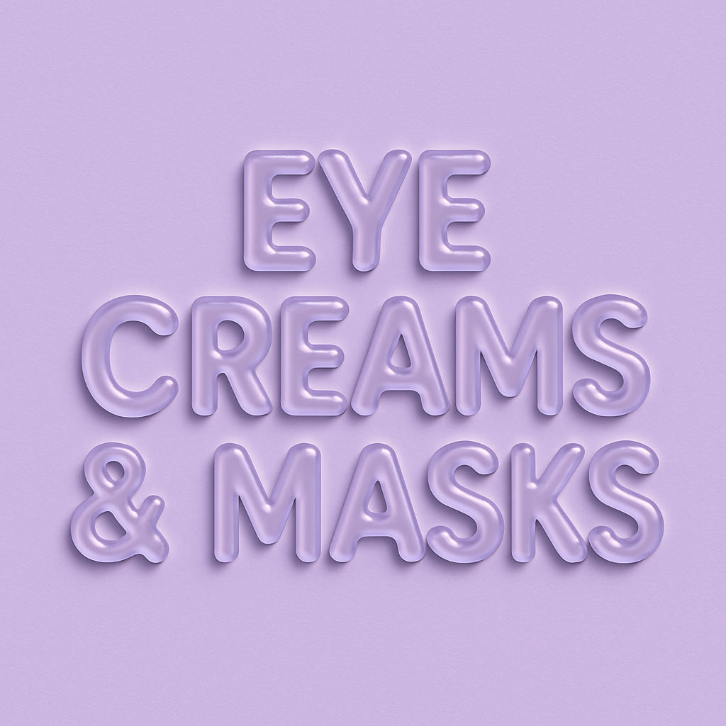 Eye creams and eye masks category for brightening and wrinkle care