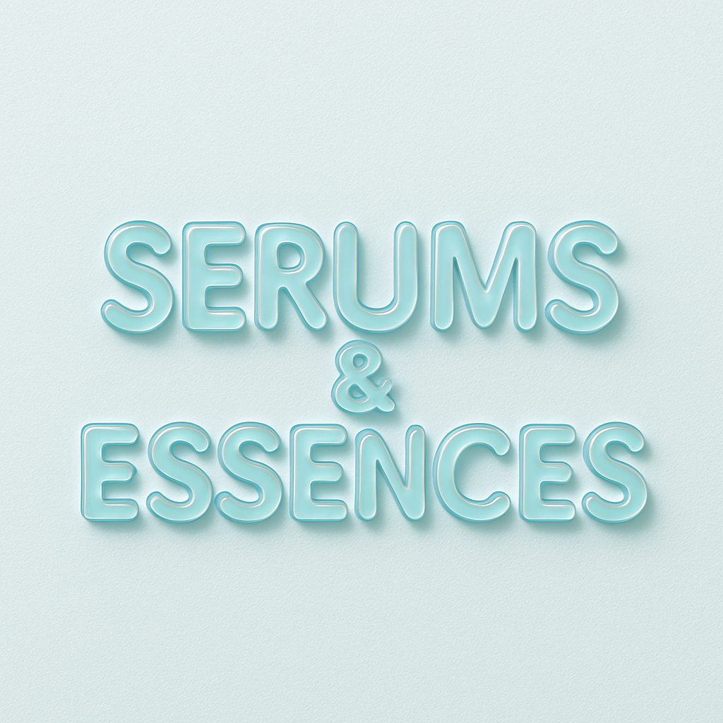 Face serums and essences category for targeted skincare formulas