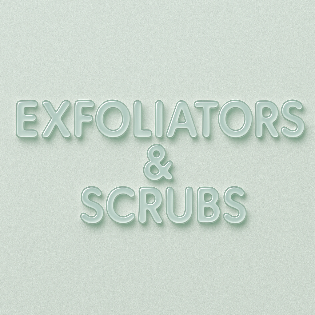 Exfoliators and face scrubs category for smooth and clear skin