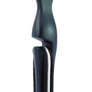 Cricket Static Free Ponytail Double-Sided Bristle Hair Brush - Smoothing, Teasing, and Volume – Anti-Static Brush for Frizz-Free Ponytails and Updos, Includes 3 Elastic Hair Ties