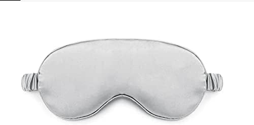Women Imitated Silk Sleeping Mask Travel Eye Patch (Grey)