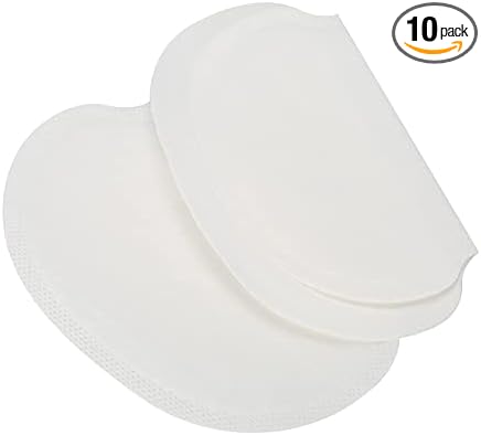 for Under Breasts, Disposable Underarm Sweat Absorbent Pads Unisex Cotton Armpit Sweat Guard (10PCS)