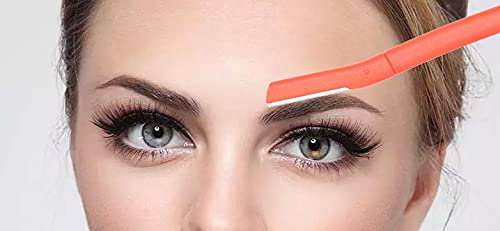 Chaosss &., Facial Fuzz-Free Razor, Eyebrow Trimmer Chaosss Co. Professional Exfoliating Dermaplaning Tool, Peach Fuzz Shaver and Multipurpose Home Skin Care for Women and Men (Pack of 4)