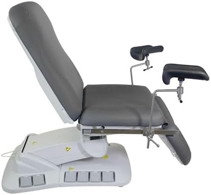 SKINACT Kana Electric Treatment Table with Stirrups Included (Gray)