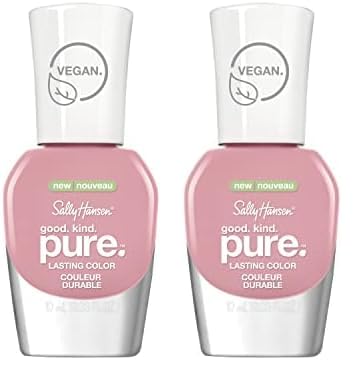 Sally Hansen Good. Kind. Pure Vegan Nail Colour, Pinky Clay, 0.33 Fl Oz, Packaging May Vary (Pack of 2)