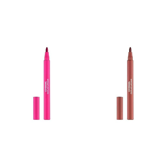 COVERGIRL Outlast Lipstain Bundle - 15 & 65 Colors, Vegan Formula