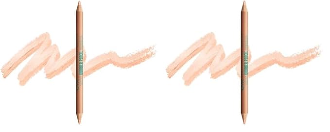 NYX PROFESSIONAL MAKEUP Wonder Pencil, Multi-Use Micro Highlighter & Concealer Stick - Medium Peach (Pack of 2)
