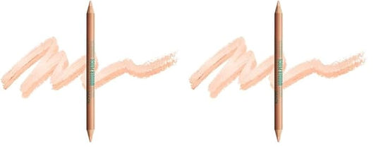 NYX PROFESSIONAL MAKEUP Wonder Pencil, Multi-Use Micro Highlighter & Concealer Stick - Medium Peach (Pack of 2)