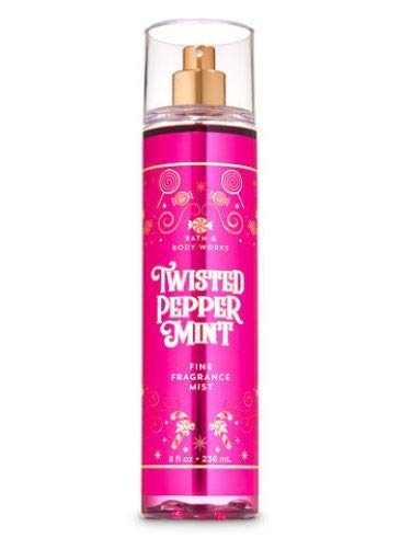 Bath and Body Works - Twisted Peppermint - Fine Fragrance Mist and Ultra Shea Body Cream - Full Size – Winter 2019