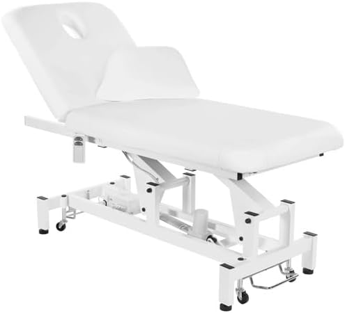 SKINACT Bliss Electric Spa Facial Treatment Table for Medical spa (White)