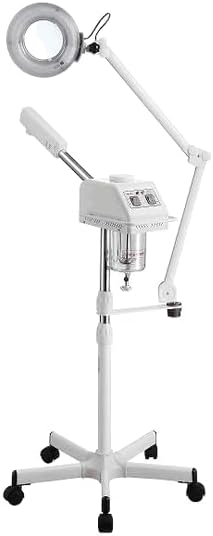 2 in 1 Facial Steamer and Magnifying Lamp Combo (SL-601 & 1001T) (White)