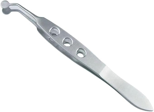 Round Meibmian Gland Expressor professional eyelid massage forceps to prevent excessive force, made of stainless steel, suitable for MG problems with dry eyes