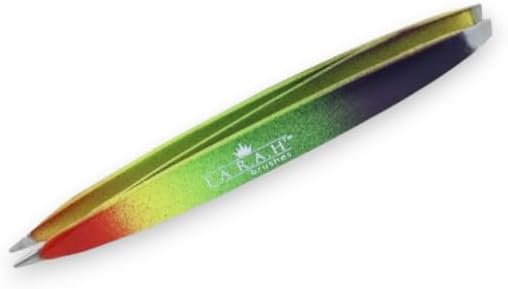 F.A.R.A.H Z-Tweeze Professional Stainless Steel Dual Ended Precision Tweezers Slanted and Pointed Tips (Africa)
