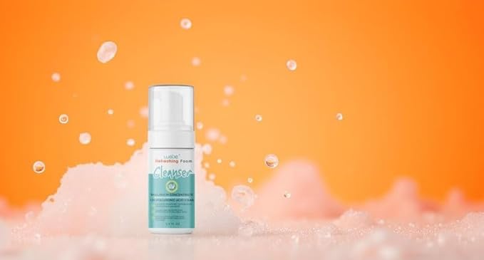 WEBE Refreshing Gentle Foam Cleanser | Snail Mucin, Hyaluronic Acid, N-Acetyl Glucosamine | Hydrating & Soothing Formula for Radiant, Moisturized Skin | Natural Skincare for all Skin Types