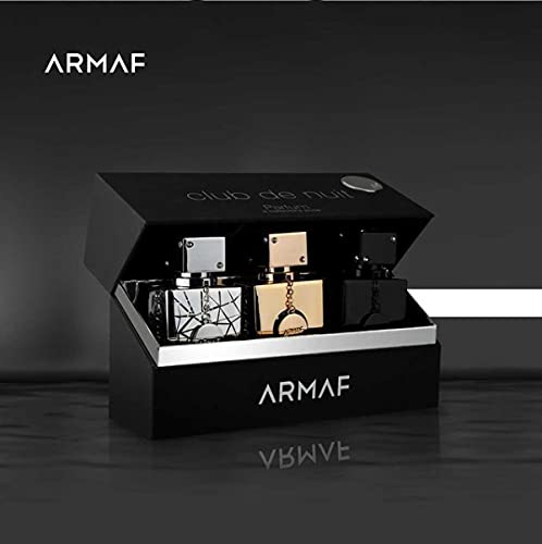 Armaf Club De Nuit for Man 3-Piece Set, (1.0 Ounce Eau De Toilette Intense Man + 1.0 Ounce Eau de Parfum Sillage + 1.0 Ounce Eau de Parfum Milestone)