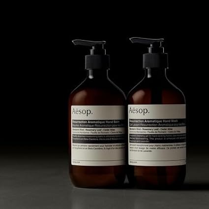 Aesop Resurrection Aromatique Hand Wash | Gentle Cleanser with Orange, Rosemary and Lavender Oils | 500mL / 16.9 oz